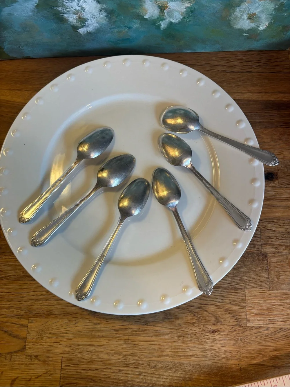 Silverplate teaspoons and sugar spoon - ‘Masterpiece